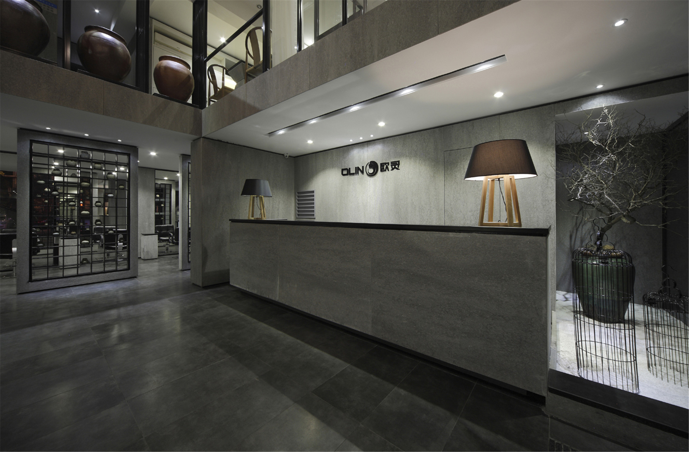 復(fù)式風格理發(fā)店裝修設(shè)計-第5張圖片-上海古都建筑設(shè)計集團